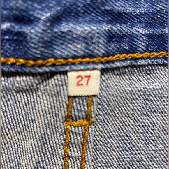 Levi’s 501 White Oak Cone Button-fly Denim Jean Shorts Size 27 - Picture 9 of 11